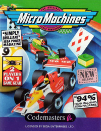 Micro Machines Sega Game Gear  box art